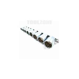 Toolzone - 8 Pc (1/2DRIVE) whitworth bsw (British sw) sockets (tool 4 car / auto)