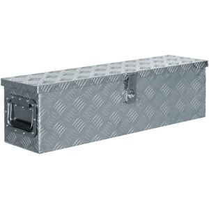 Sweiko - Aluminium Box 80.5x22x22 cm Silver VDTD04951