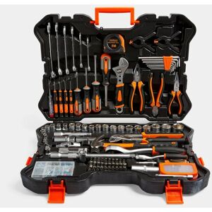 VONHAUS Socket & Tool Set, 256 Piece Tool Set With Socket Set, In Heavy Duty Storage Case, Everything You Need For diy, Workshop & Garage, Spanners, Pliers,