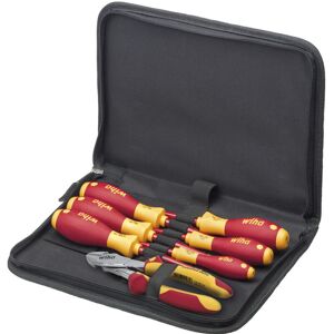 Tool set electrician Screwdriver, heavy-duty diagonal cutters, 8-pcs. incl. tool pouch (38020) - Wiha