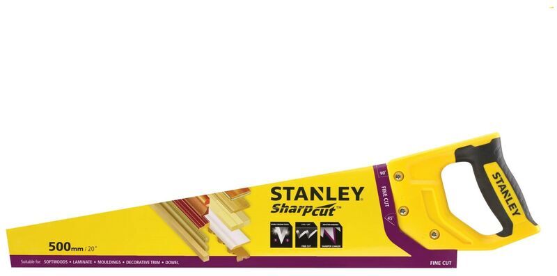 Stanley - Sharpcut Handsaw 20 Inch 500mm 11TPI STA120371 1-20-371 STHT20371-1