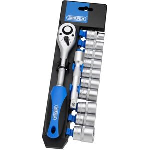 Draper Tools - Draper 1/2' Sq. Dr. Metric Socket and Ratchet Set (12 Piece) (16374)