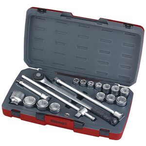 Tengtools - Teng T3418-6 T3418-6 Socket Set of 18 Metric 3/4in Drive TENT34186