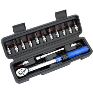 Tlily - 1/4in 2-24Nm Torque Spanner Adjustable Wrench Bicycle Repair Tool Kit Set Bike Hand