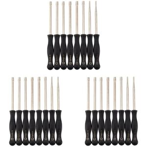Tlily - 24 Pcs Screwdriver Carburetor Adjustment Tool Single d Double d Hexagon Hex Socket Kit Set