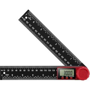 Linghhang - Digital Protractor Digital Angle Ruler 360° Digital Goniometer with Large lcd Display Ruler Measuring Tool (200mm)