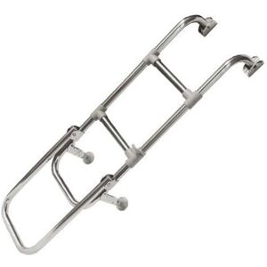 Securefix Direct - 3 + 1 4 Step, Folding Boarding Ladder, Stainless Steel - Marine Boat Yacht