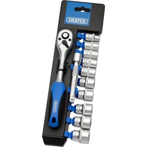 Draper Tools - Draper 3/8' Sq. Dr. Metric Socket and Ratchet Set (12 piece) (16371)