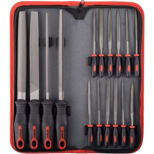 SHINING HOUSE AlwaysH Hi-spec File Kit, 16pc Carbon-steel Files, 200mm File, Half Round, Round, Triangle File, 8pc Needle Files For Wood, Metal, Chipping And