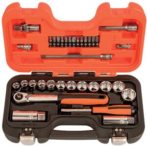 Bahco - Metric 3/8''D Socket Accessory Bit Set 34 Piece Boxed SL34