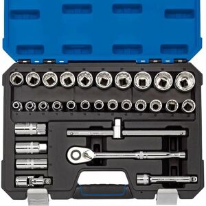 1/2' Sq. Dr. Metric Socket Set (30 Piece) (16466) - Draper
