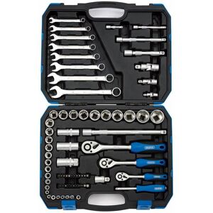 Draper - 1/4', 3/8' and 1/2' Sq. Dr. Metric Tool Kit (75 piece) (16364)