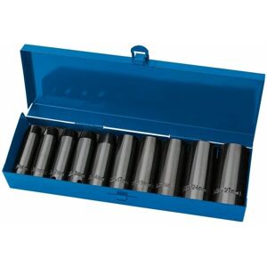 Draper Tools - Draper 1/2' Sq. Dr. Draper HI-TORQ&174 Metric Deep Impact Socket Set (10 Piece) (38369)
