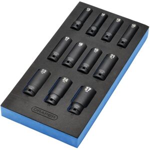 Draper Expert - Draper 1/2' Sq. Dr. Impact Socket Set in 1/4 Drawer eva Insert Tray (11 Piece) (63483)
