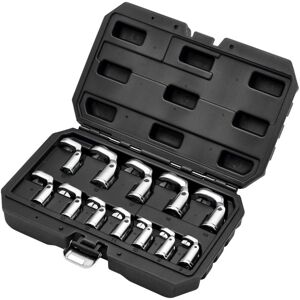 Draper 12403 Flexible Crowfoot Socket Wrench Set – 12-Piece, 3/8 Inch Square Drive
