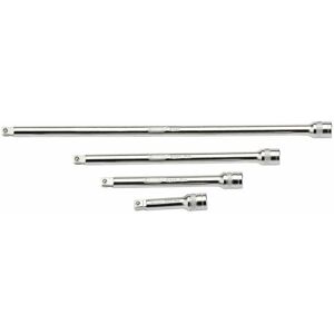 Draper - 1/4' Sq. Dr. Wobble Extension Bar Set (Satin Chrome) (4 Piece) (16766)