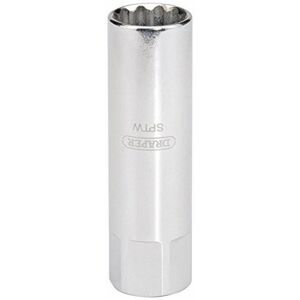 Draper - 8mm Thread (14mm Socket) 3/8' Square Drive Thin Wall Hi-Torq&174 12 Point Spark Plug Socket (22272)
