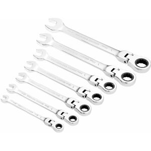 Draper Draper Hi-Torq&174 Metric Flexible Head Ratcheting Combination Spanner Set (7 Piece) (25396)