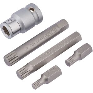 DRAPER EXPERT Draper 1/2' Square Drive Spline Bit Set (5 Piece) (83567)