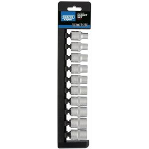 1/2' Sq. Dr. Metric Socket Set (10 Piece) (50236) - Draper