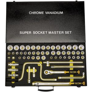 Draper - 1/2' Square Drive Metric, Whitworth and Imperial Socket Set (58 Piece) (15372)