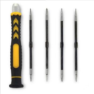 ZVD - Eyeglass Repair Screwdriver Set - 8 in 1 Magnetic Screwdriver and Tweezers, Mini Multi-Function Screwdriver