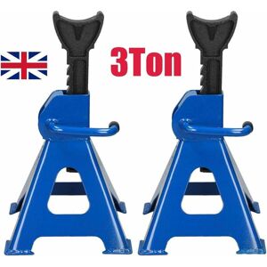 DAYPLUS Heavy Duty 6 Ton Axle Stands for Car Van 4x4 Caravan Garage Workshop Steel Robust Construction Support Lift 29-43cm, Pack of 2