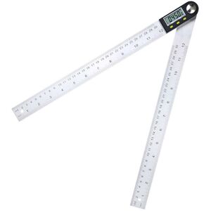 Linghhang - Ip54 Stainless Steel Multifunction Angle Protractor For Woodworking Digital Display 360 Degree Angle Ruler 200Mm
