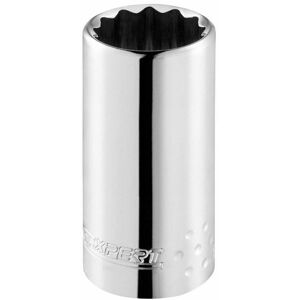 Facom Expert Metric 12mm Bi-Hexagon Deep Socket 1/2in Drive Chrome BRIE117278B