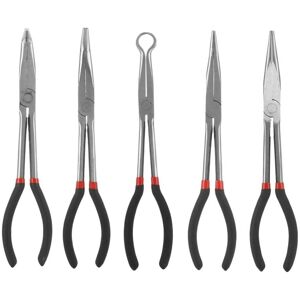 TLILY Long Needle Nose Pliers Set, 5 In1 11 Inch Spark Plug Wire Removal Tool - Bent 90 45 25 Degree