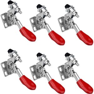 ZVD - Pack of 6 Metal Toggle Clamps - Vertical Type Knee Clamp GH-201 27kg