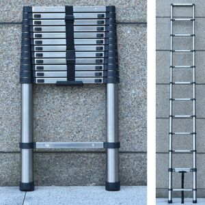 DAYPLUS Portable Telescopic Extension Ladder Folding Step Multi-Use Non-Slip Ladders diy