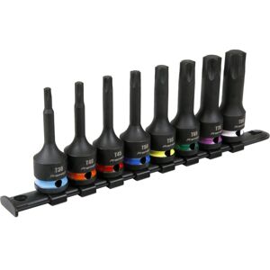 Premier - Sealey TRX-Star Impact Socket Bit Set 8pc 1/2''Sq Drive AK56002