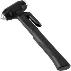 Memkey - Safety Hammer - Emergency Hammer, Car Safety Hammer, Steel, Emergency Escape Tool, Belt Cutter, Window Cutter (Black)