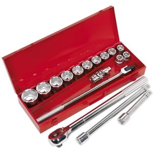 AK2597 Premier Socket Set 3/4''Sq Drive 17pc - Sealey