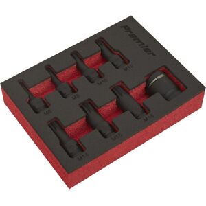 Sealey - AK5622 Premier Spline Impact Socket Bit Set 3/8'Sq Drive 8pc