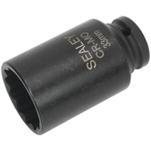 Sealey - Premier Bi-Hex Deep Impact Socket 1/2''Sq Drive 33mm SX0041