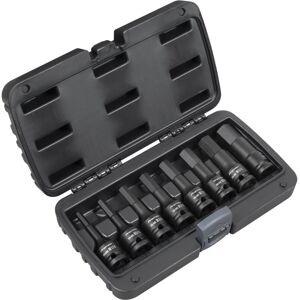 Sealey - AK5600 Premier Imperial Hex Impact Socket Bit Set 1/2''Sq Drive 8pc