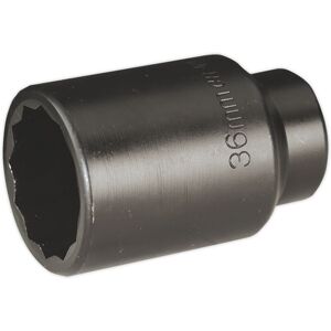 Sealey - SX006 Premier Bi-Hex Deep Impact Socket 1/2'Sq Drive 36mm