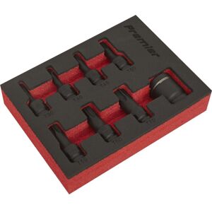 Sealey - AK5621 Premier TRX-Star Impact Socket Bit Set 3/8''Sq Drive 8pc