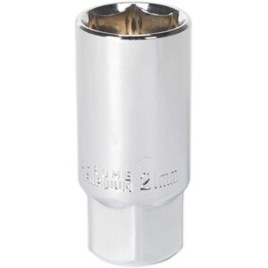 AK6544 Magnetic Spark Plug Socket 1/2'Sq Drive 21mm - Sealey