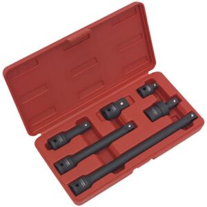 Sealey - AK5514 Premier Impact Adaptor & Extension Bar Set 1/2'Sq Drive 6pc