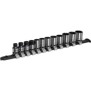 AK7992 Premier Black Socket Set 3/8'Sq Drive 12pc - Sealey