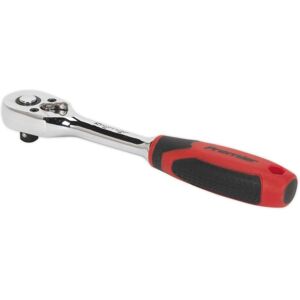 Sealey - 1/4''Sq Drive Ratchet Wrench Pear Head Flip Reverse 48 Tooth AK8946