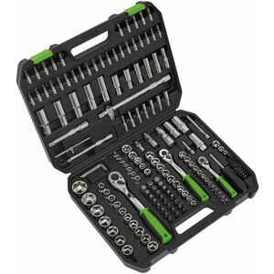 Sealey - Metric Socket And Bit Set 171pc 1/4'' 3/8'' 1/2''D Chrome Single Hex S01211