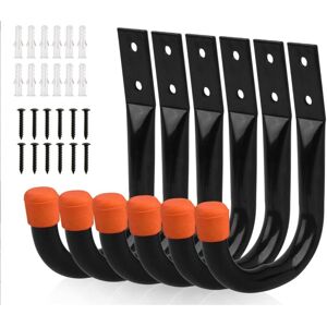 Sollbry - Heavy Duty Garage Storage Hooks, Universal Wall Mount, U-Shaped Wall Bracket, Hanging Hooks for Bike, Chair, Ladder, Hose, Tools, Garden
