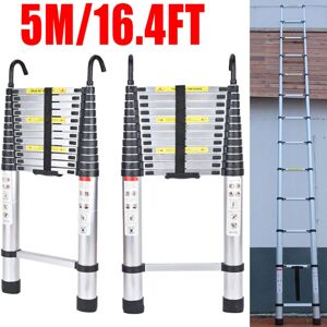 Briefness - Telescopic Ladder 5M Multi-Purpose Extendable Step Ladder Aluminium EN131 Home