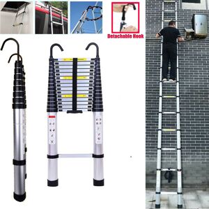 DAYPLUS Telescoping Ladder 20ft 6.2M Aluminum Extension Folding Ladder Anti-Slip w/ Hook