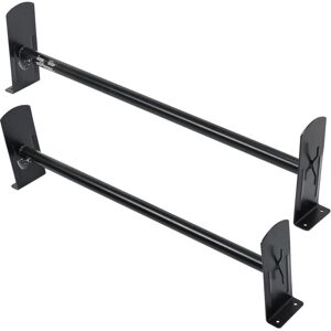 MOPHORN Vevor Van Roof Ladder Rack, 2 Bars Alloy Steel Roof Racks, 227 kg Capacity Rain-Gutter Roof Rack, Adjustable Length 910-1460 mm, Van Ladder Rack