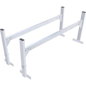 MOPHORN VEVOR Van Roof Ladder Rack, 2 Bars Aluminum Alloy Roof Ladder Racks, 181 kg Capacity Rain-Gutter Van Roof Rack, Adjustable Length 1300-2060 mm, Van